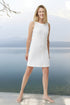 Linen sleeveless dress with deep side pockets and cozy style Malin from Baltic Linen